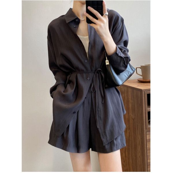 防曬時尚薄套裝(深灰色,M-3XL碼)【下單後請聯絡客服確認發貨尺碼】#F197003046