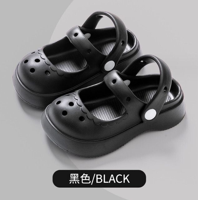 兒童包頭涼鞋(黑色)(170-220碼，下單後聯絡客服確認發貨尺碼)