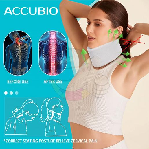 WANTAT, Skin-friendly Fabric Neck Brace Universal Cervical Collar,Adjustable  Neck Support Brace for Sleeping,Relieves Neck Pain and Spine Pressure,Neck  Collar After Whiplash or Injury,Circumference 54 cm - With Arch Training  Device,L