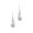 Girly Dolly: platinum platingfaux pearl,rhinestone fish hook earrings