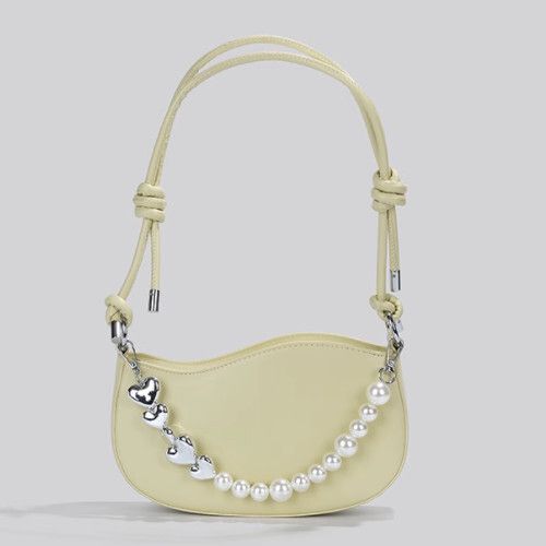 高級感法式斜挎包（黃色）N348001450