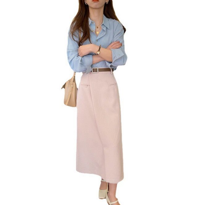 時尚套裝（上衣+半身裙 S-XL）(下單後聯絡客服確認發貨尺碼)#F224014008