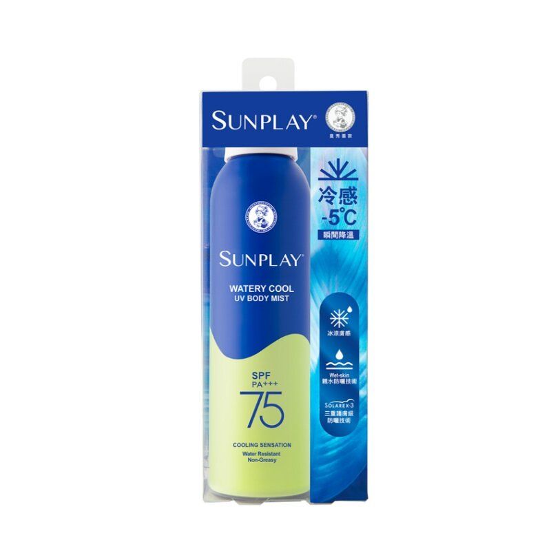 Mentholatum SPF75PA+++ Sunplay 冰爽持久防曬噴霧 (150毫升)