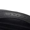 Twill & Leather Backpack - Blackl #INBP100622-BLK