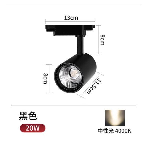 CW | LED射燈天花燈【20W】【黑筒中性光】 | HKTVmall 香港最大網購平台
