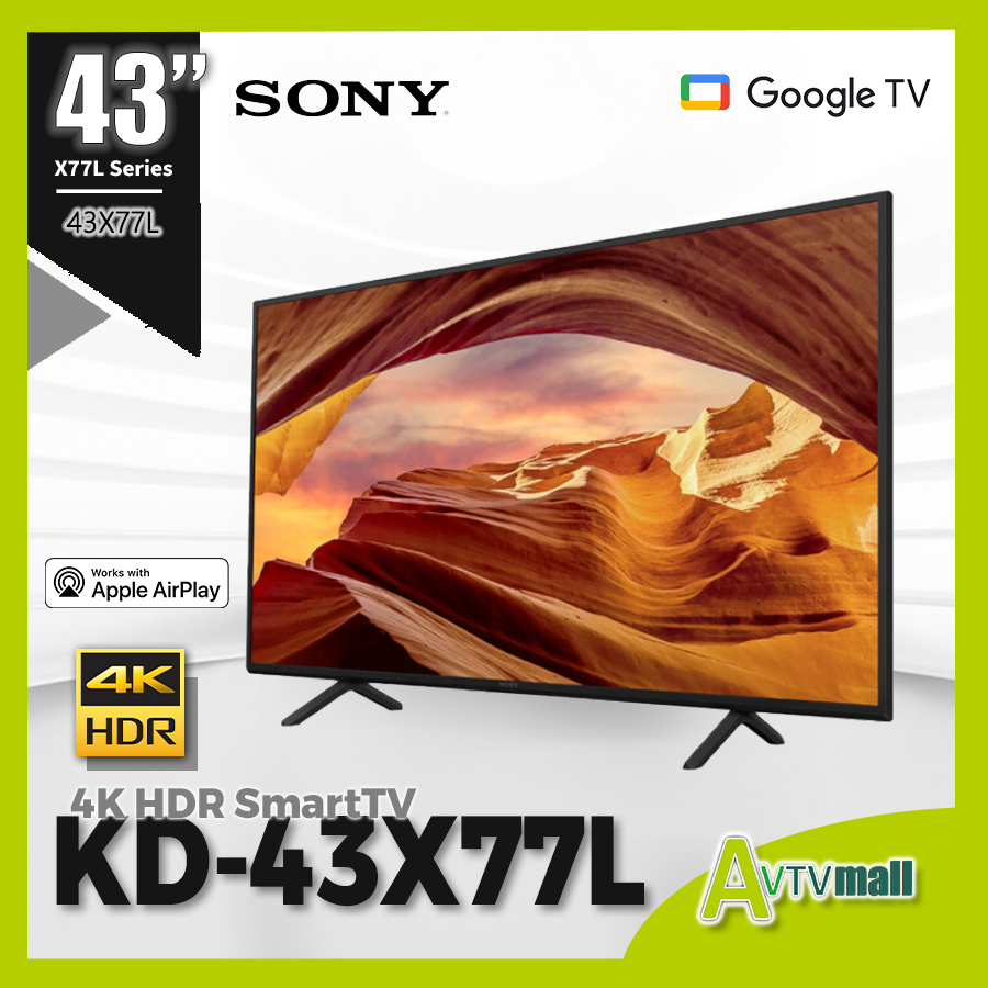 SONY X77L (送 sony 2m hdmi) Series 4K Ultra HD 智能電視 KD-43X77L (2023)