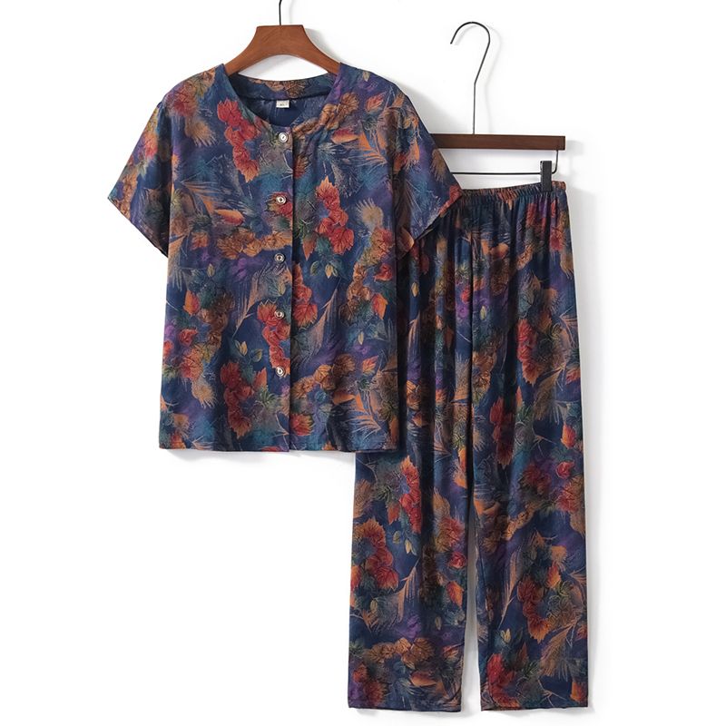 老年人短袖套裝( XL-4XL碼 6號色）【下單後請聯絡客服確認發貨尺碼】F001099057