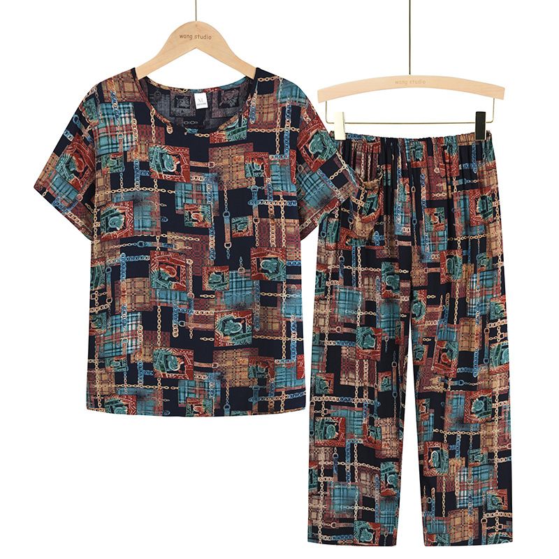 老年人短袖套裝( XL-3XL碼 11號色）【下單後請聯絡客服確認發貨尺碼】F001099180