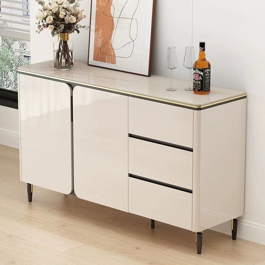 Two-door three-door sideboard living room storage cabinet tea cabinet cabinet floor cabinet 100CM