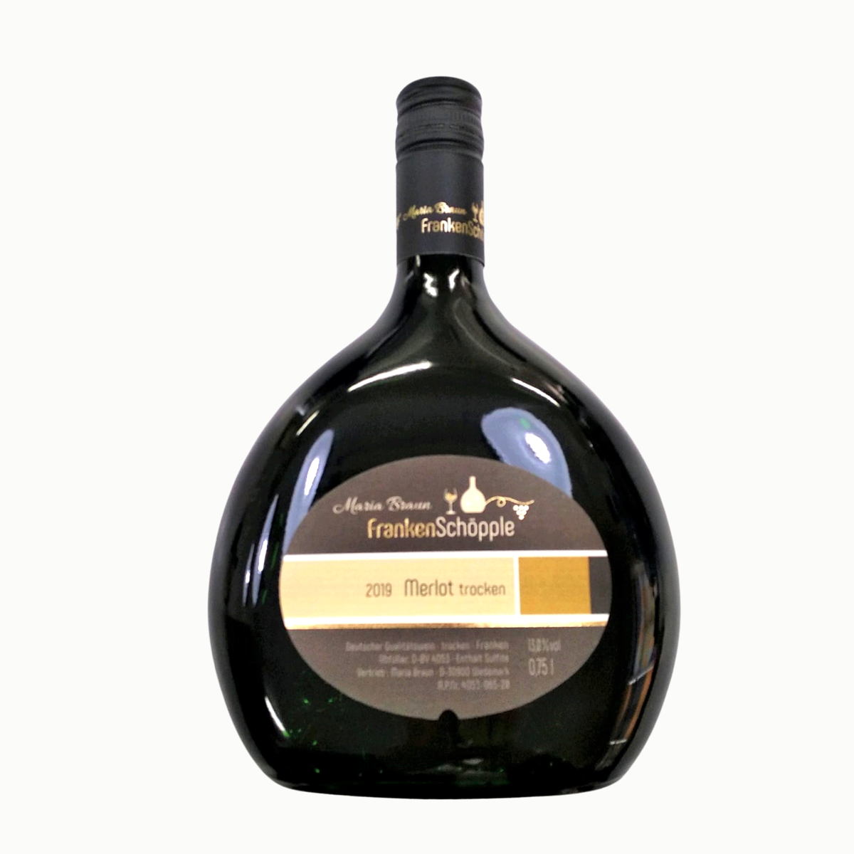 德國弗蘭肯產區 2019 梅洛葡萄干紅酒 Germany 2019 Merlot Qualitatswein Dry Red Wine 75cl /樽