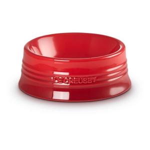 LE CREUSET 陶瓷寵物糧食碗 (細碼 紅色) 