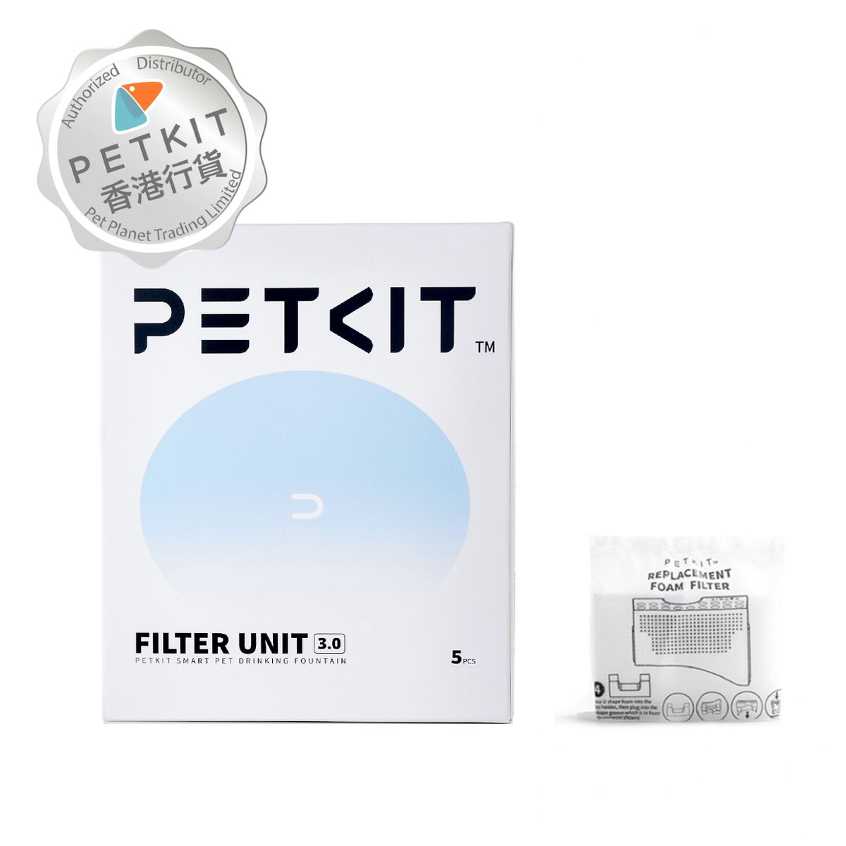 Eversweet Filter Unit 3.0 (5PCS) +  Eversweet 1,2 Replacement Foam Filter (4PCS)