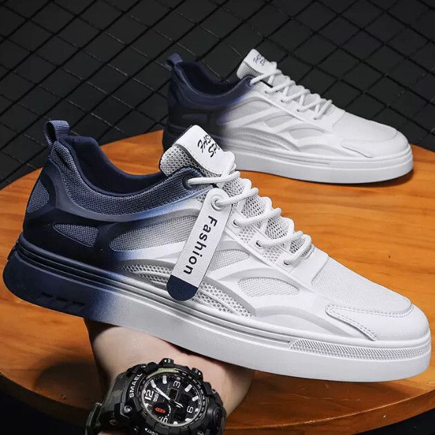 漸变板鞋【白蘭【時尚款】尺碼【39碼-44碼】【下單後聯絡客服確認發貨尺碼】#F004008687