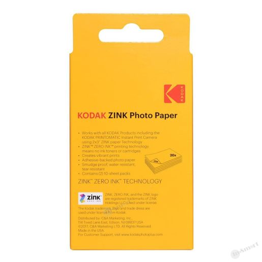 Kodak 2x3 Premium Zink Photo Paper (120 Pack) Compatible with Kodak  Smile, Kodak Step, PRINTOMATIC