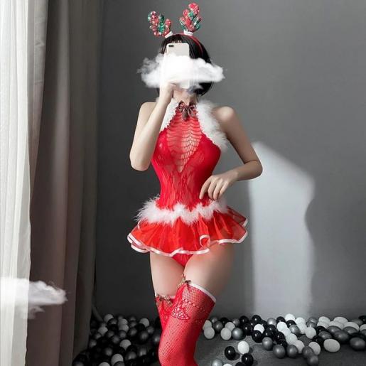Sexy Underwear for Women Plush Christmas Lingerie Sets Temptation