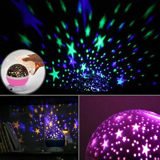 Self rotating constellation hot sale night projector lamp