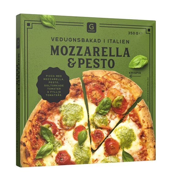 Mozzarella Pesto Pizza 350g (Frozen-18°C) (Best before: 02 Aug 2025)