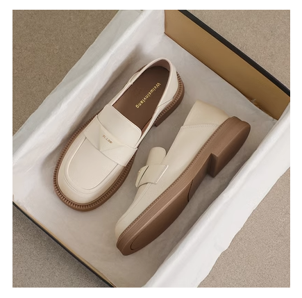 樂福鞋（杏色/35-40碼）（下單後聯絡客服確認發貨尺碼）#F143012337