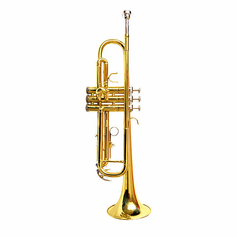 JKEIWORTH Gold Lacquer ♭B Trumpet Stainless Valve 7C Mouthpiece