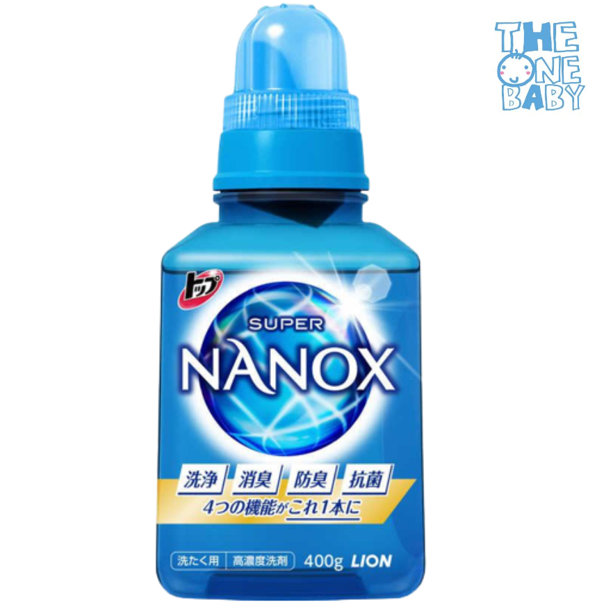 納米樂 Super NANOX超濃縮洗衣液 400g (4903301306375) (平行進口) 藍色 [包裝隨機]