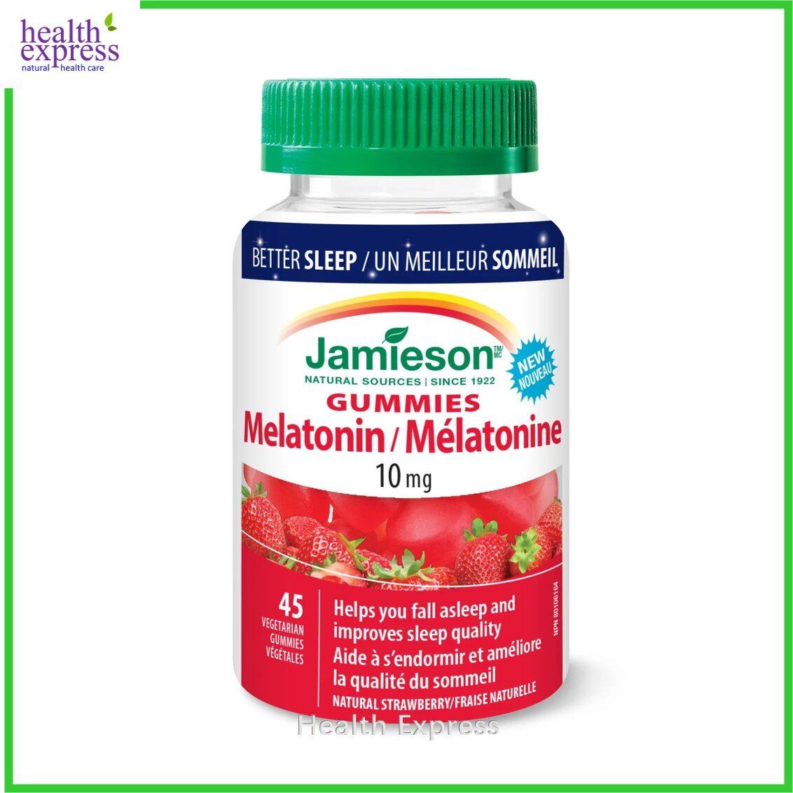 [特價]超強甜睡天然褪黑素 (10 毫克) 軟糖 45 粒 [平行進口] 此日期前最佳:2026年05月31日