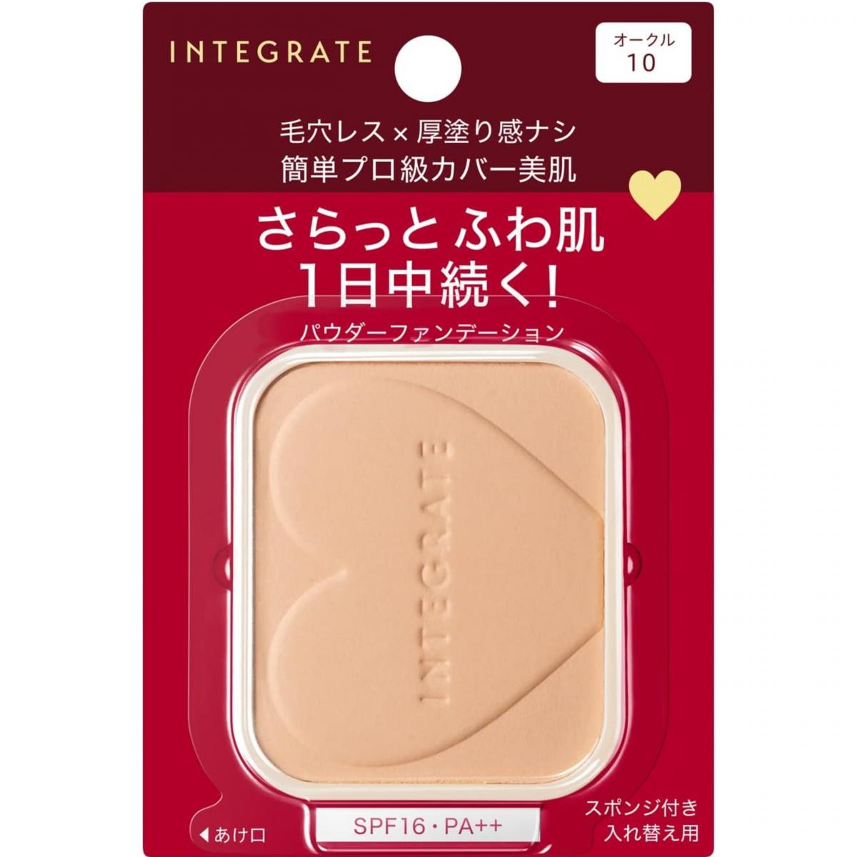 Shiseido Integrate 完美意境柔焦輕透美肌粉芯 SPF16/PA++10g OC-10 明亮膚色 - 55494(平行進口)