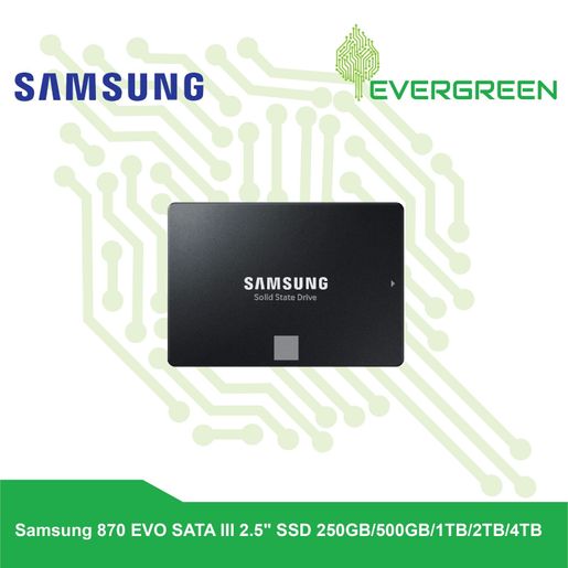 Samsung | 870 EVO SATA III 2.5 SSD 固態硬碟500GB MZ-77E500BW