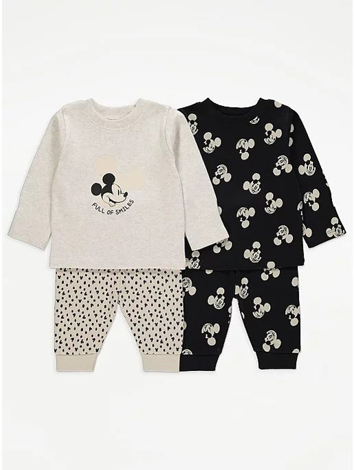 ASDA George Disney Mickey Mouse Pyjamas 2 Pack Parallel Import Size 18 24m HKTVmall The Largest HK Shopping Platform