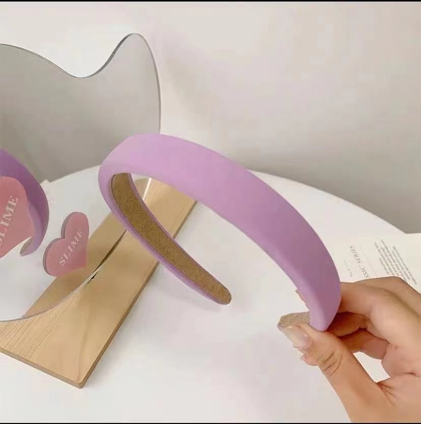 PP03230 粗款海綿頭箍 髮箍（ 粉 紫 色 ）TREASURE MAP 尋寶圖