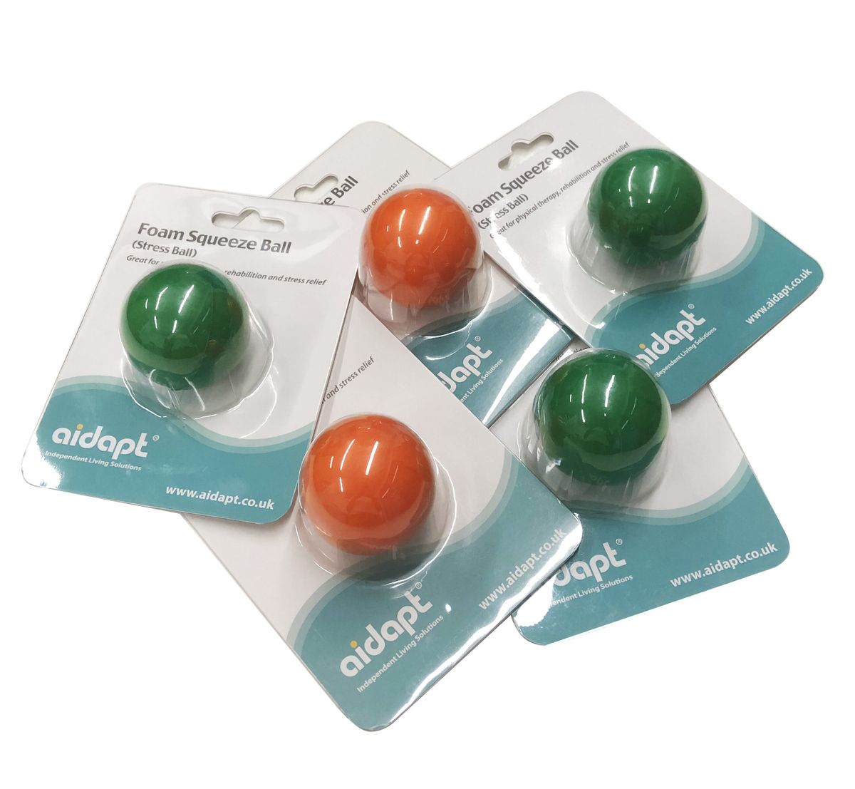 壓力球 x6個(3個綠色,3個橙色)