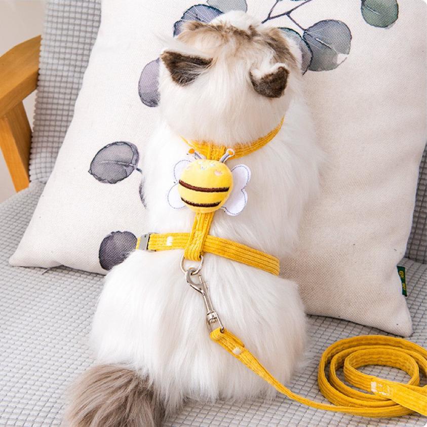 [小蜜蜂] 貓咪工字型牽引繩