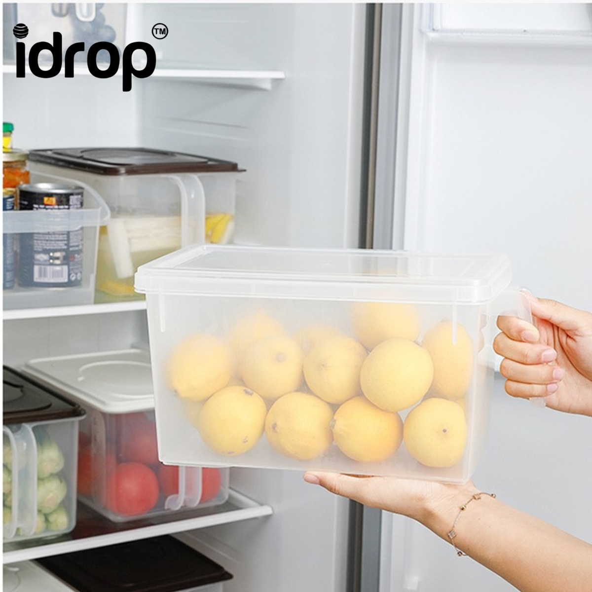 Refrigerator Storage Box – Durable and Stackable Storage Container for Organizing and Preserve Food