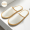 Unisex Disposable Slippers Portable Foldable Hotel Travel Slippers Party Family SPA Slippers (5 Pairs Brown)