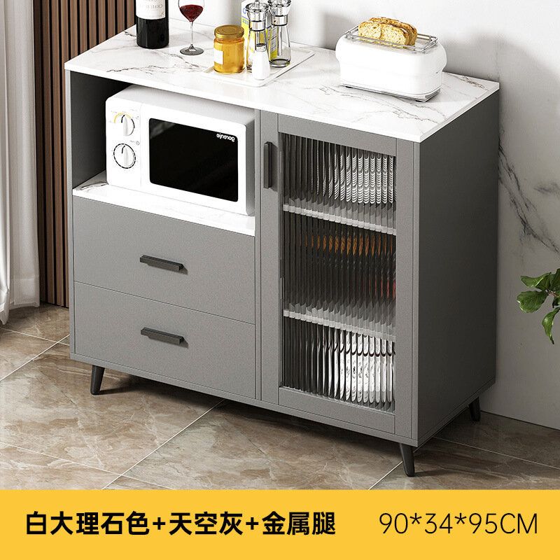 (天空灰色90*34*95cm) 餐邊置物櫃