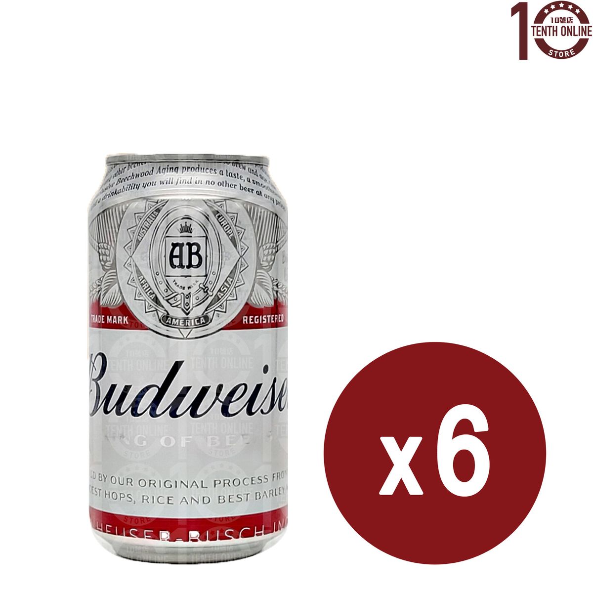 百威啤酒 Budweiser Beer (罐裝) 6x330毫升