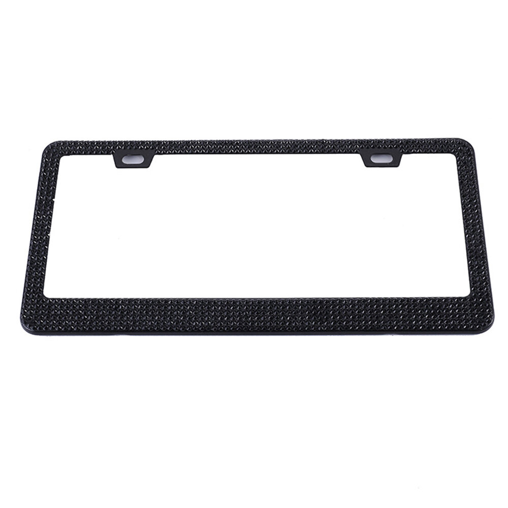 Black – Personalised Cute Car License Number Plate Surround Frame Protect Your Plates