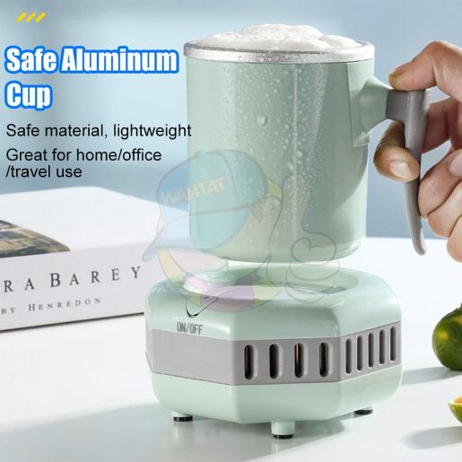 Mini Quick Electric Ice Maker Machine Kettle Drink Chiller for Milk Coffee