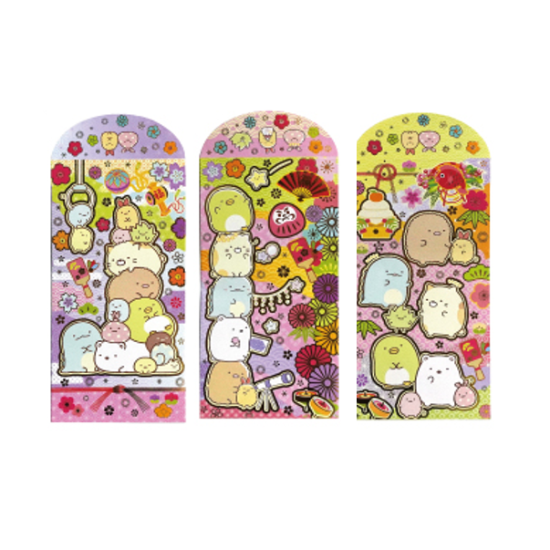 Sumikko Gurashi Long Red Pocket Envelop [Chinese New Year] - 1 Set 18pc