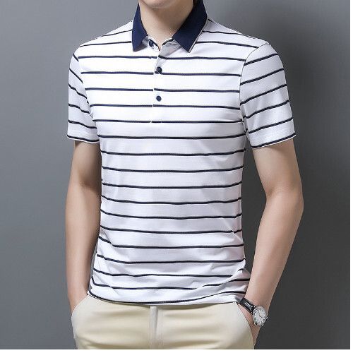 男士短袖t恤上衣（白色105-130L碼）（下單後聯繫客服確認發貨尺碼）#S055008255