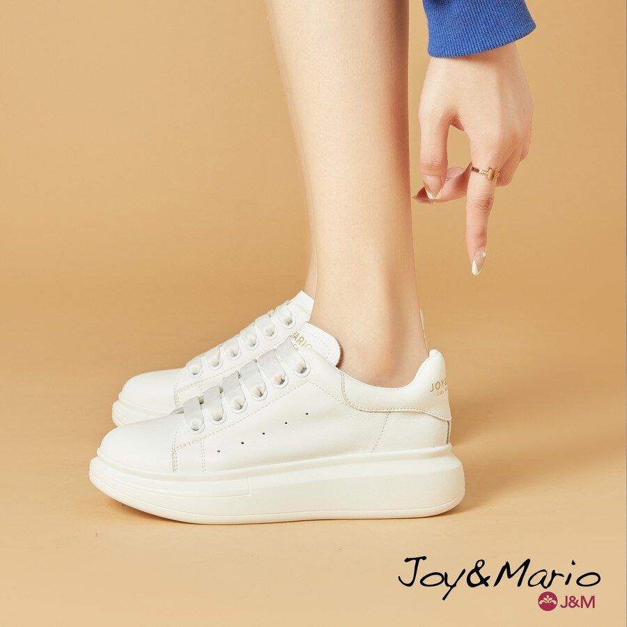 女裝休閒白鞋 #舒適 #增高 #厚底 #波鞋 #小白鞋 #casual #sports #shoe #women #j&m