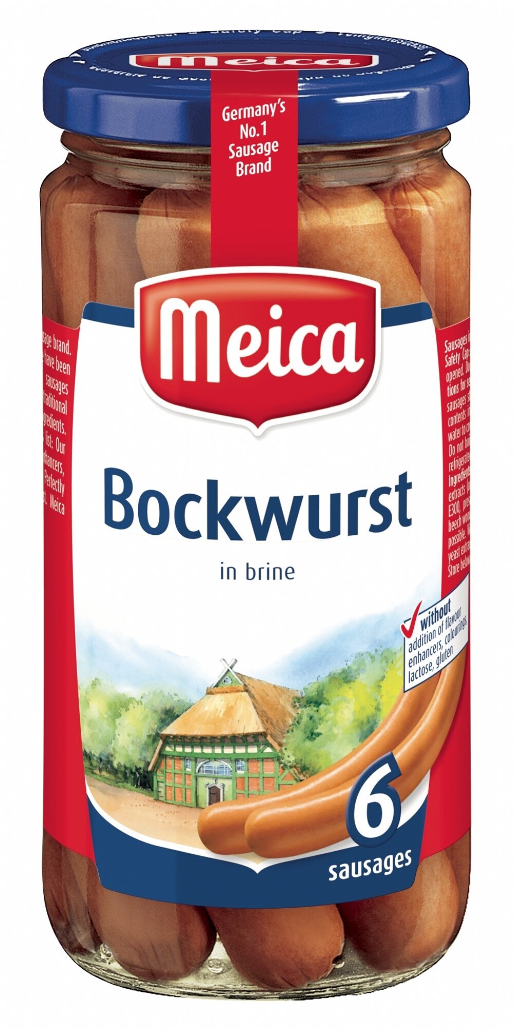 德國Meica 香腸 Bockwurst Sausages ( 1罐-6's 180克) #03856704#德國腸,信心保證!