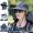 dark grey outdoor sun hat waterproof cycling outing foldable detachable summer fisherman hat