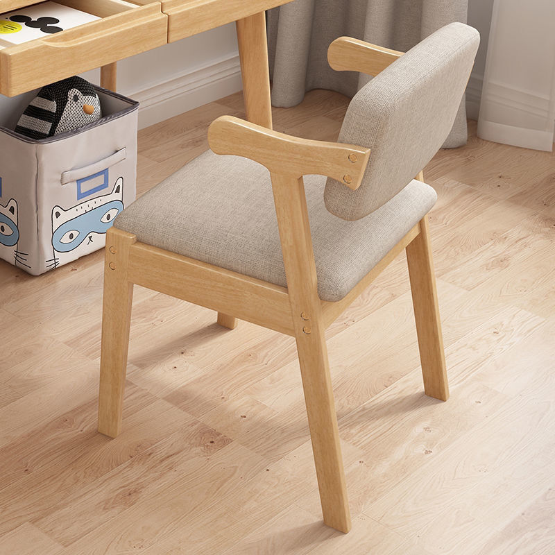 Modern minimalist dining chairs, solid wood household computer chairs, student study chairs