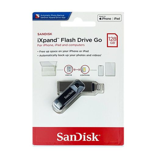 SanDisk | 128GB iXpand Go USB 3.0 手指/ 隨身碟(Apple iPhone 及iPad