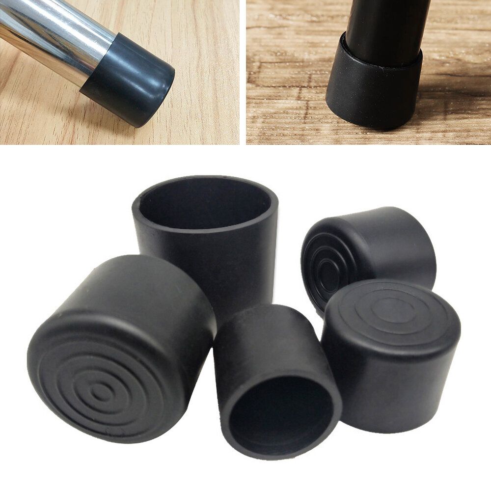 20pcs 10mm Chair Leg Floor Protector Furniture Table Feet Cover Rubber Cap Pads Cap