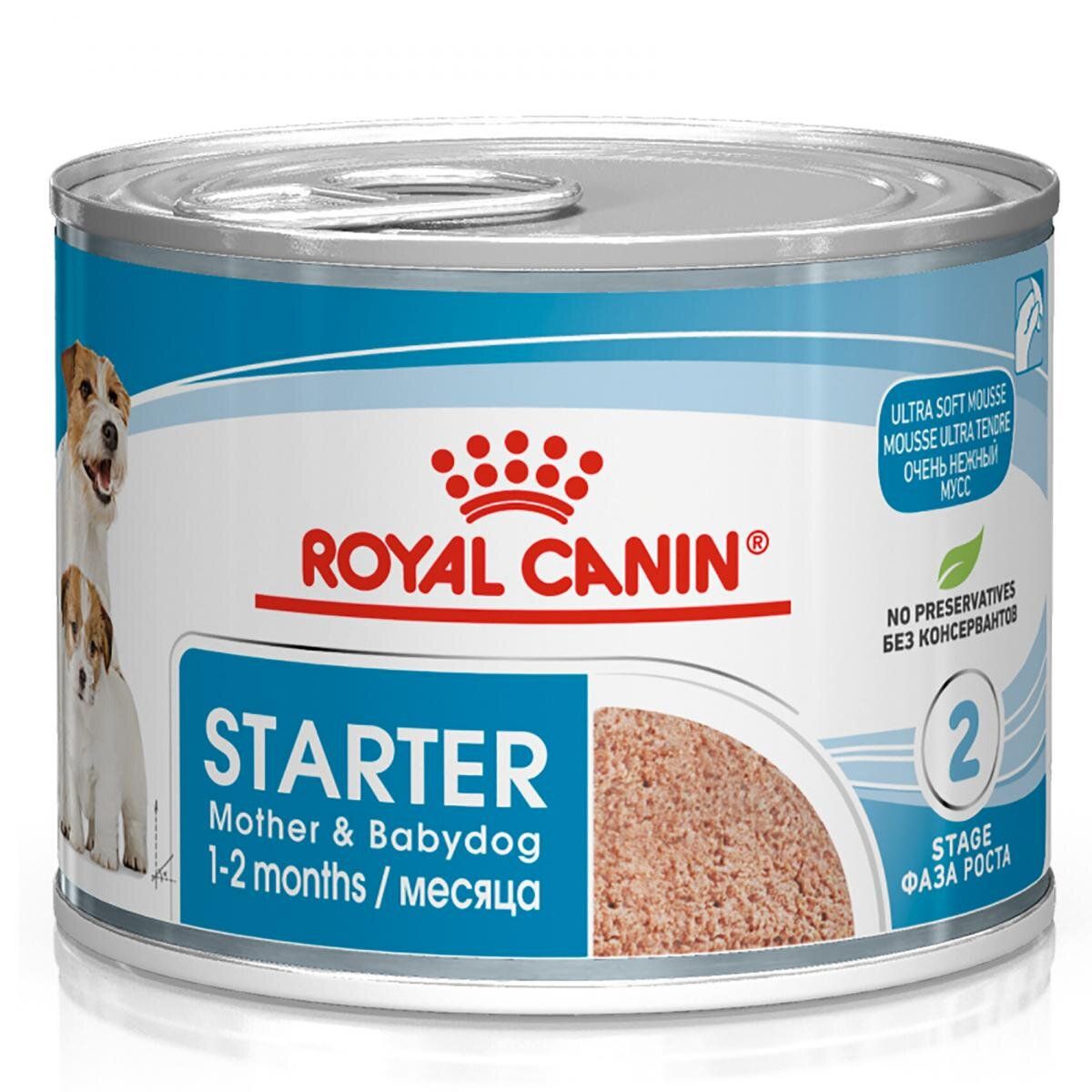 SHN Starter Mother & Babydog Canned 195G  