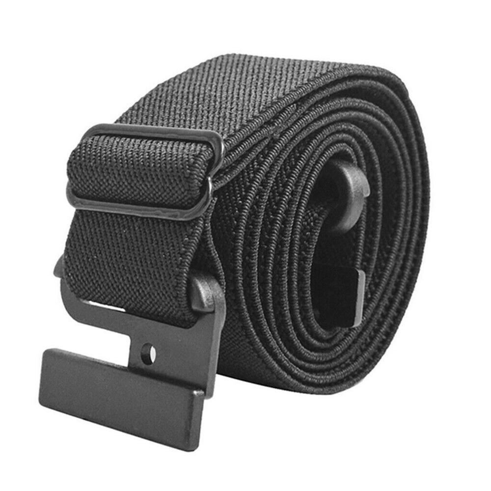 [Black] 3cm Wide Women's Elastic Belt Versatile Culotte Belt Elastic Adjustable Waist Belt [Parallel Import]