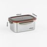 Signature 1010ml Stainless Microwave-safe Container Rectangle No.6 (Made in Korea)