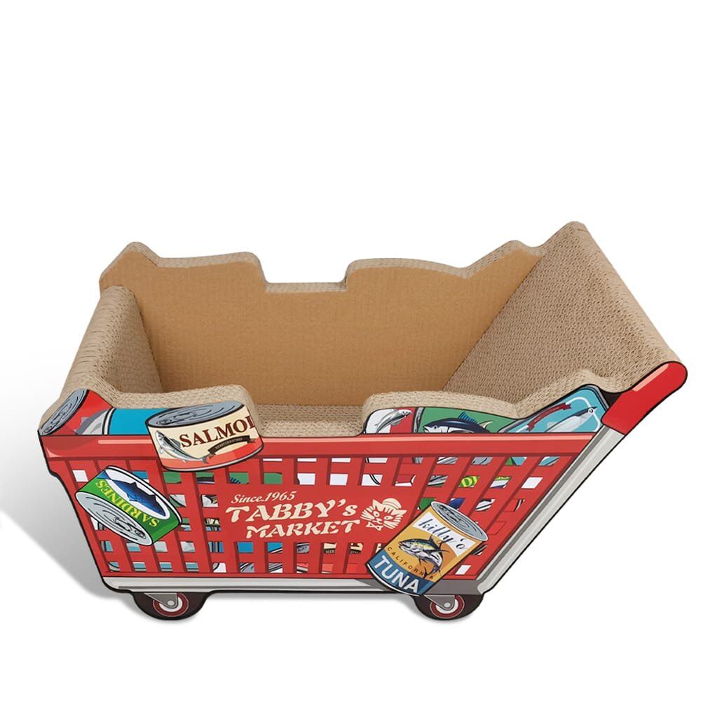 Watton Paper Cat Scratch Board (Supermarket Cart)