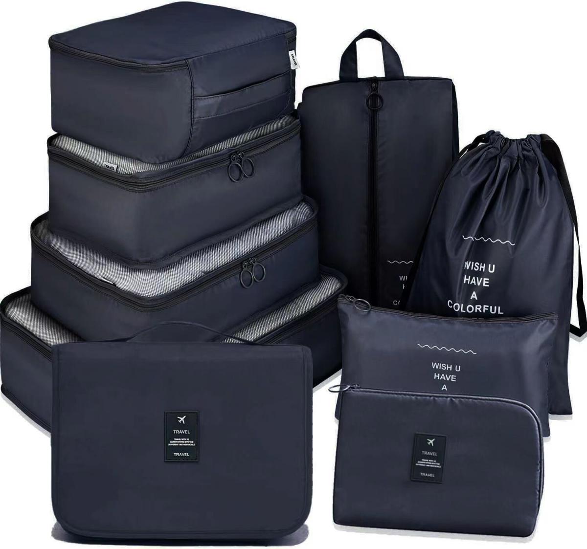 Travel Storage Bag 9pcs Underwear Shoes Cosmetic Bag Clothes Shoes Storage Bag